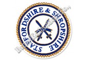 Masonic Regalia Swords Hands Embroidery Blazer Badge